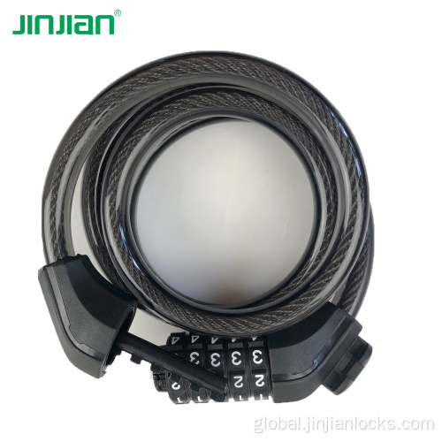 12x1200 Combination Cable Lock Reach certificate PVC material combination lock bicycle Supplier